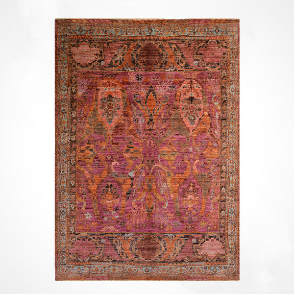 Selçuklu Orijinal El Dokuması Multi Kök Boya Yün Halı 242x298 7.21 Metrekare - 7x10 ft