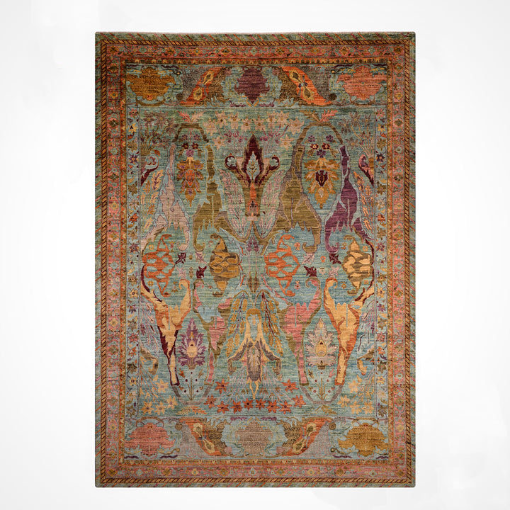 Selçuklu Orijinal El Dokuması Multi Kök Boya Yün Halı 302x418 12.62 Metrekare - 10x14 ft