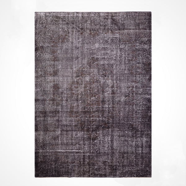 Orijinal Vintage Gri Kök Boya Yün El Dokuma Halı 168x274 4.60 Metrekare - 5x8 ft