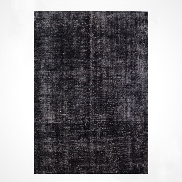Orijinal Vintage Siyah Kök Boya Yün El Dokuma Halı 192x273 5.24 Metrekare - 6x8 ft