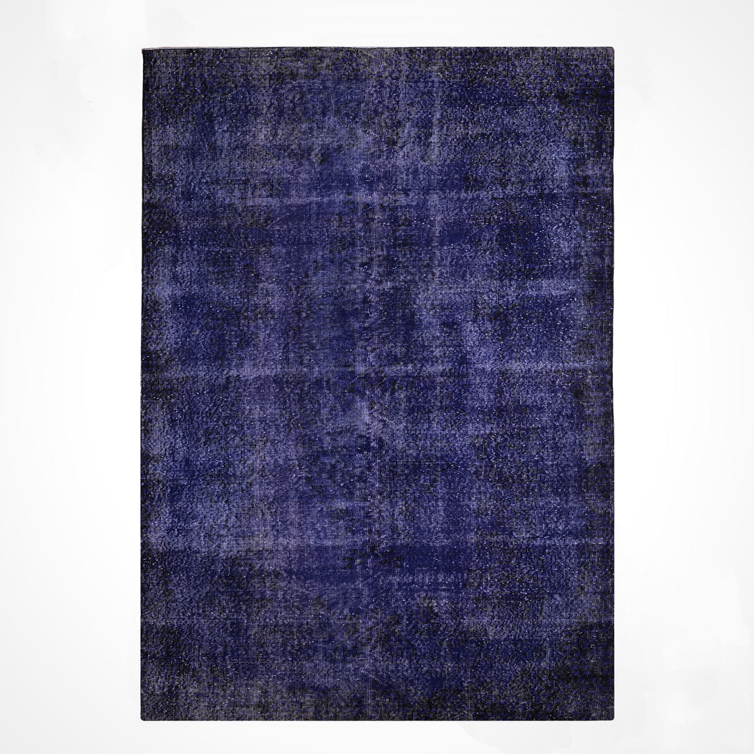 Orijinal Vintage Lacivert Kök Boya Yün El Dokuma Halı 170x300 5.10 Metrekare - 6x8 ft