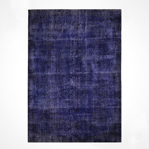 Orijinal Vintage Lacivert Kök Boya Yün El Dokuma Halı 170x300 5.10 Metrekare - 6x8 ft