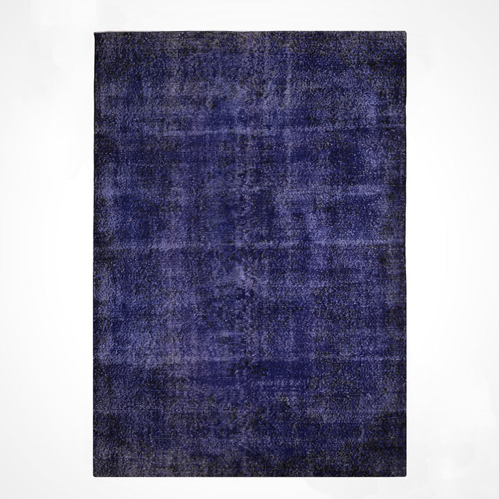 Orijinal Vintage Lacivert Kök Boya Yün El Dokuma Halı 170x300 5.10 Metrekare - 6x8 ft