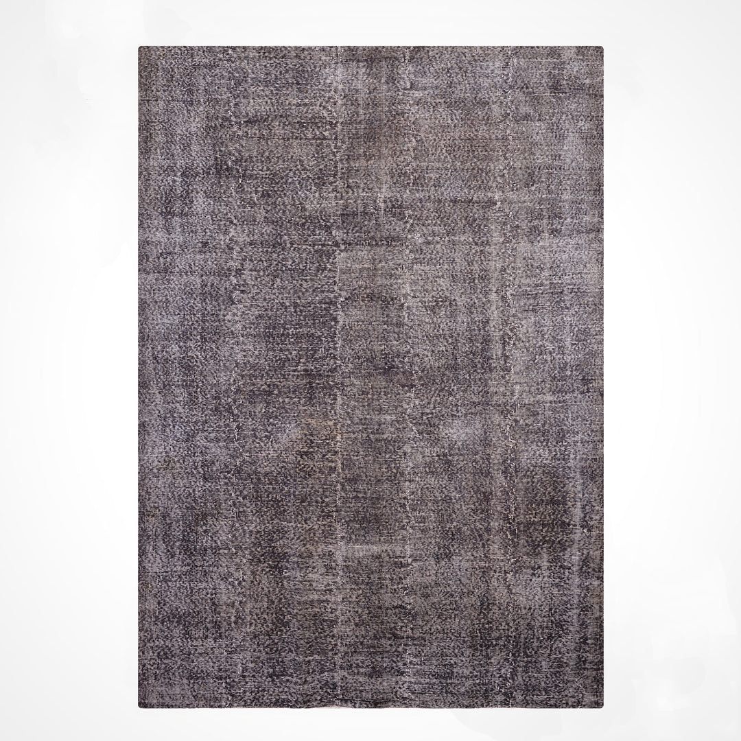 Orijinal Vintage Gri Kök Boya Yün El Dokuma Halı 209x312 6.52 Metrekare - 7x10 ft