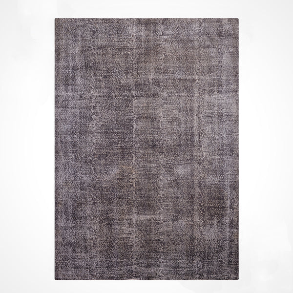 Orijinal Vintage Gri Kök Boya Yün El Dokuma Halı 209x312 6.52 Metrekare - 7x10 ft