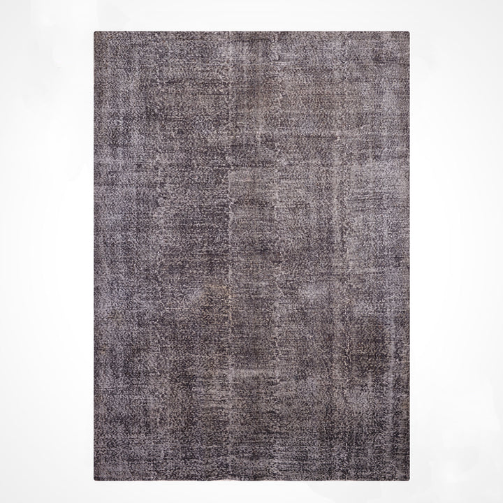 Orijinal Vintage Gri Kök Boya Yün El Dokuma Halı 209x312 6.52 Metrekare - 7x10 ft