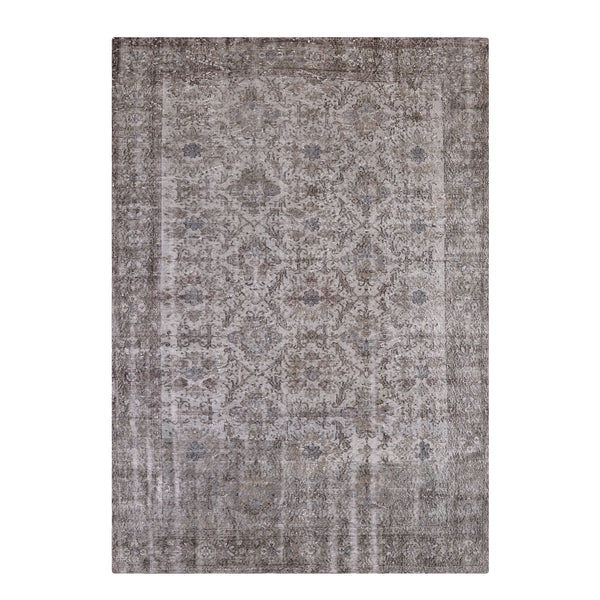 Orijinal Vintage Gri Kök Boya Yün El Dokuma Halı 162x273 4.42 Metrekare - 6x9 ft