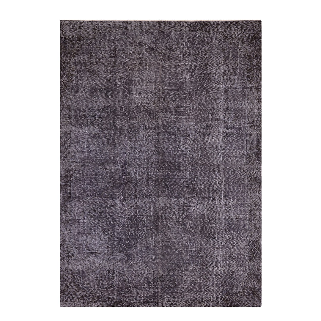 Orijinal Vintage Gri Kök Boya Yün El Dokuma Halı 196x302 5.92 Metrekare - 7x10 ft