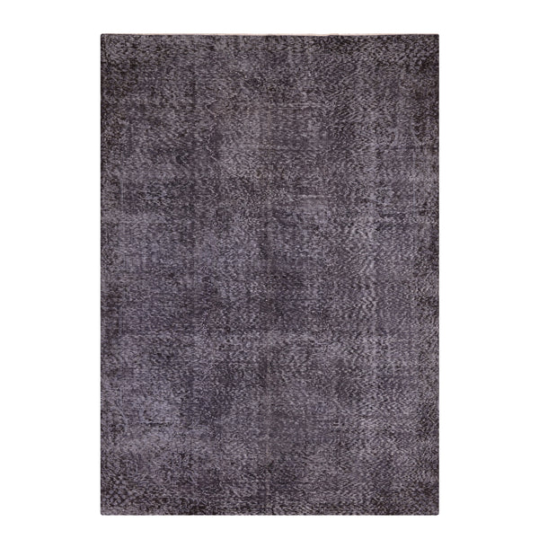 Orijinal Vintage Gri Kök Boya Yün El Dokuma Halı 196x302 5.92 Metrekare - 7x10 ft