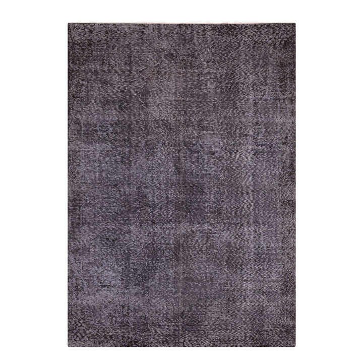Orijinal Vintage Gri Kök Boya Yün El Dokuma Halı 196x302 5.92 Metrekare - 7x10 ft
