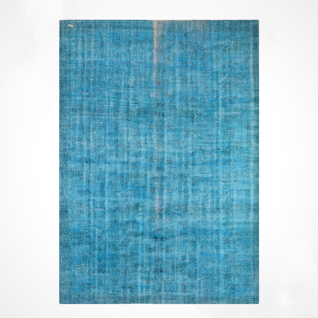 Orijinal Vintage Turkuaz Kök Boya Yün El Dokuma Halı 217x315 6.84 Metrekare - 7x10 ft