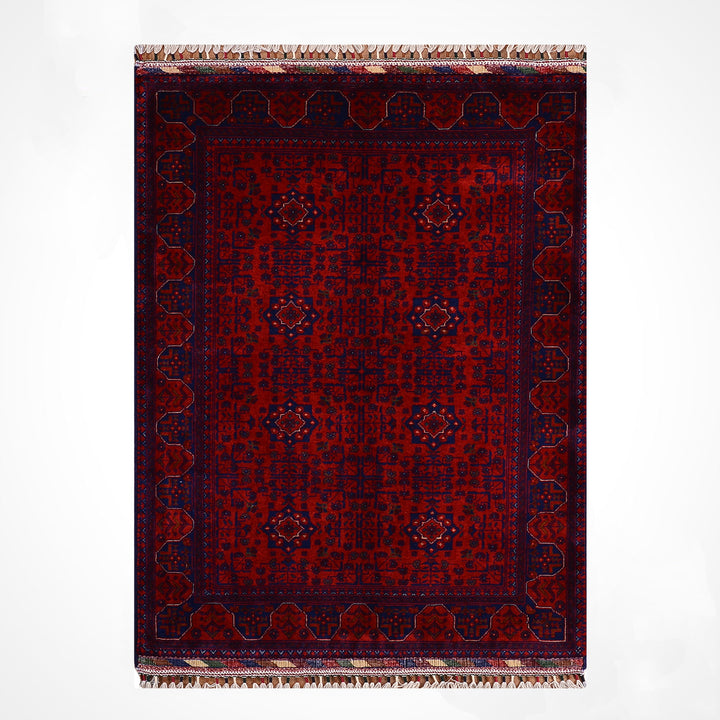 Afgan Halısı Bilcik Orijinal El Dokuması Kök Boya Yün 0.98x147 1.44 Metrekare - 3x5 ft