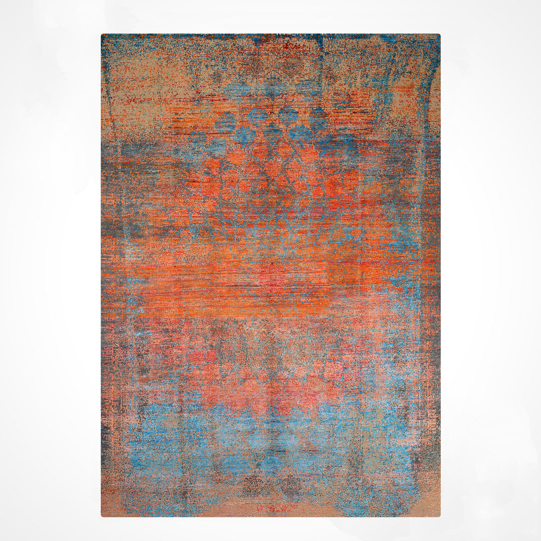 Oxidised Orijinal El Dokuması Multi Yün İpek Halı 272x363 9.87 Metrekare - 9x12 ft