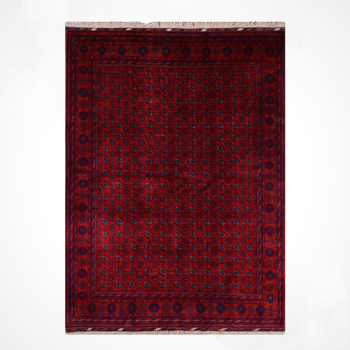 Afgan Halısı Bilcik Buhara Orijinal El Dokuması Kök Boya Yün 175x232 4.06 Metrekare - 5x7 ft