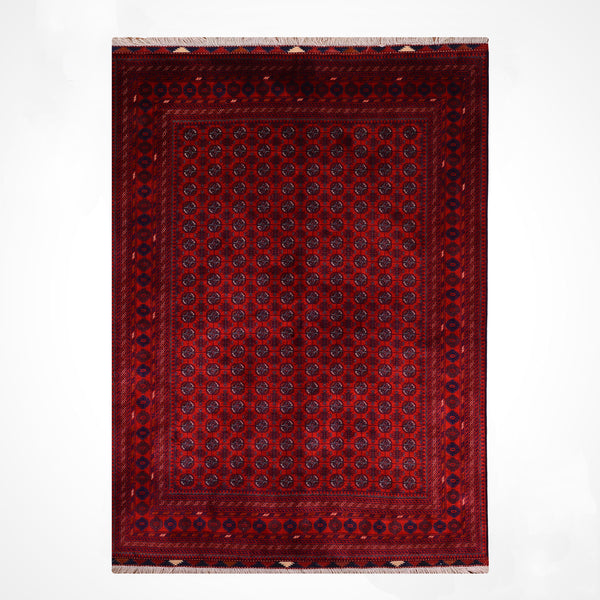 Afgan Halısı Bilcik Buhara Orijinal El Dokuması Kök Boya Yün 169x235 3.97 Metrekare - 5x7 ft