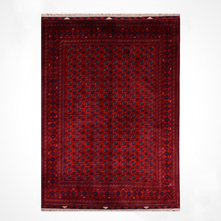 Afgan Halısı Bilcik Buhara Orijinal El Dokuması Kök Boya Yün 169x235 3.97 Metrekare - 5x7 ft