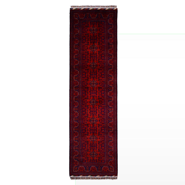 Afgan Halısı Hamyap Yolluk Orijinal El Dokuması Kök Boya Yün 0.82x301 2.47 Metrekare - 3x10 ft