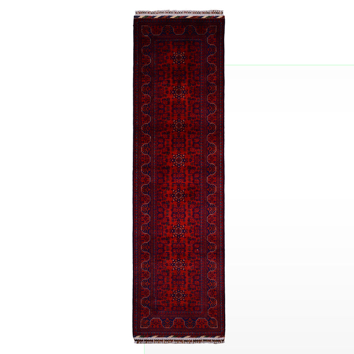 Afgan Halısı Hamyap Yolluk Orijinal El Dokuması Kök Boya Yün 0.82x301 2.47 Metrekare - 3x10 ft