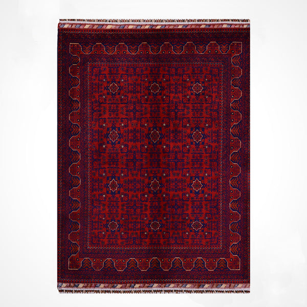 Afgan Halısı Hamyap Orijinal El Dokuması Kök Boya Yün 146x198 2.89 Metrekare - 5x7 ft