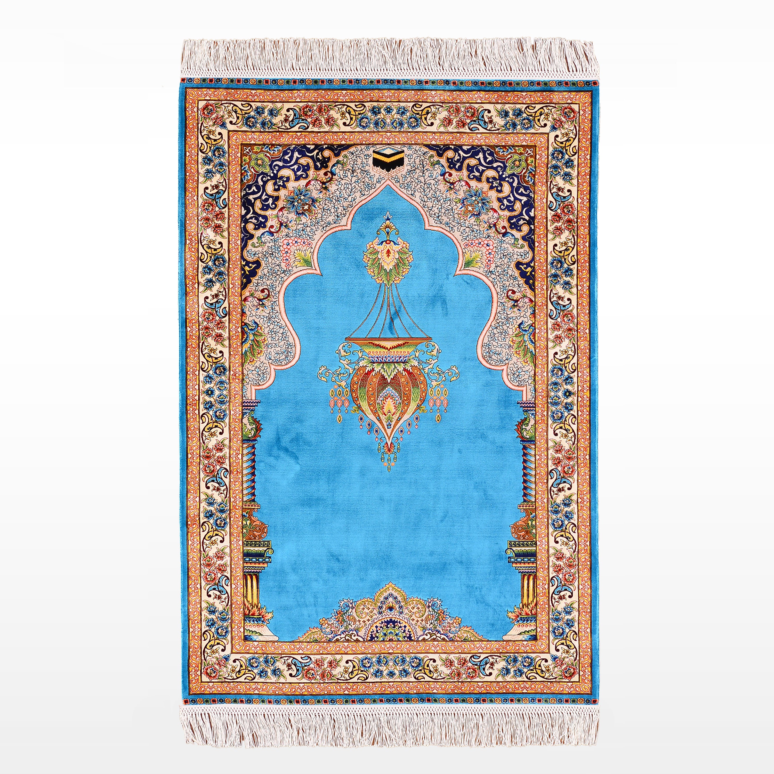 Iranian Blue/Turquoise Prayer Mat 0.80x125 cm, 1 Square Meter Iranian Blue/Turquoise Prayer Mat 0.80x125 cm, 1 Square Meter