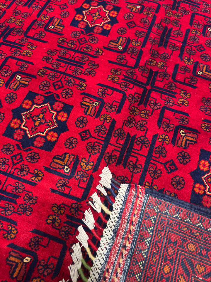 Afghan Carpet Hamyap Original Hand Woven Vegetable Dyed Wool 252x341 8.59 Square Meters - 9x12 ft