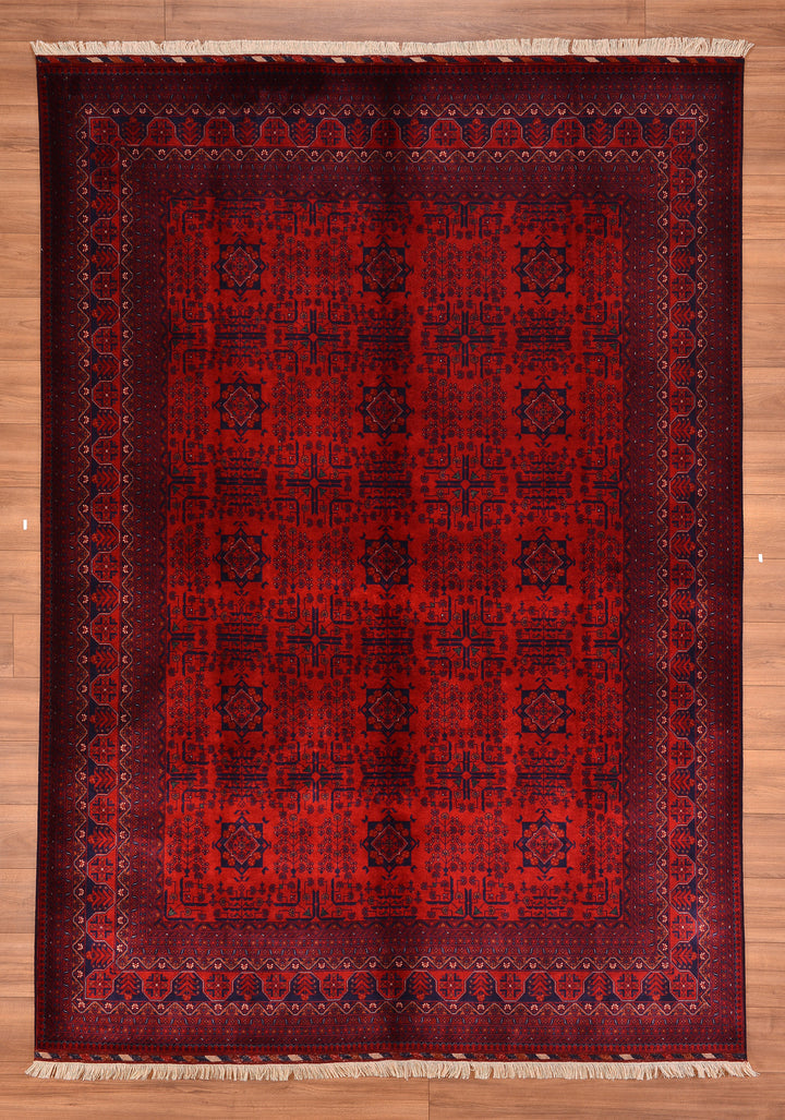 Afghan Carpet Bilcik Original Hand Woven Vegetable Dyed Wool 197x292 5.75 Square Meters - 7x10 ft