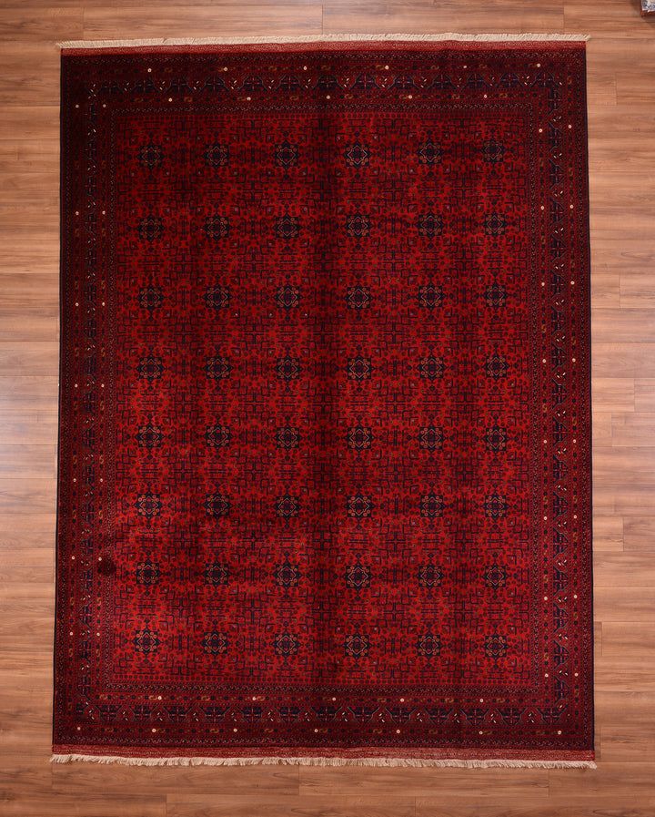 Afghan Carpet Bilcik Original Hand Woven Vegetable Dyed Wool 297x390 11.50 Square Meters - 10x14 ft