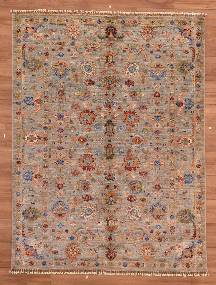 Sultani Binbirgece Original Hand Woven Beige Vegetable Dyed Wool Carpet 156x205 3.20 Square Meters - 5x6 ft