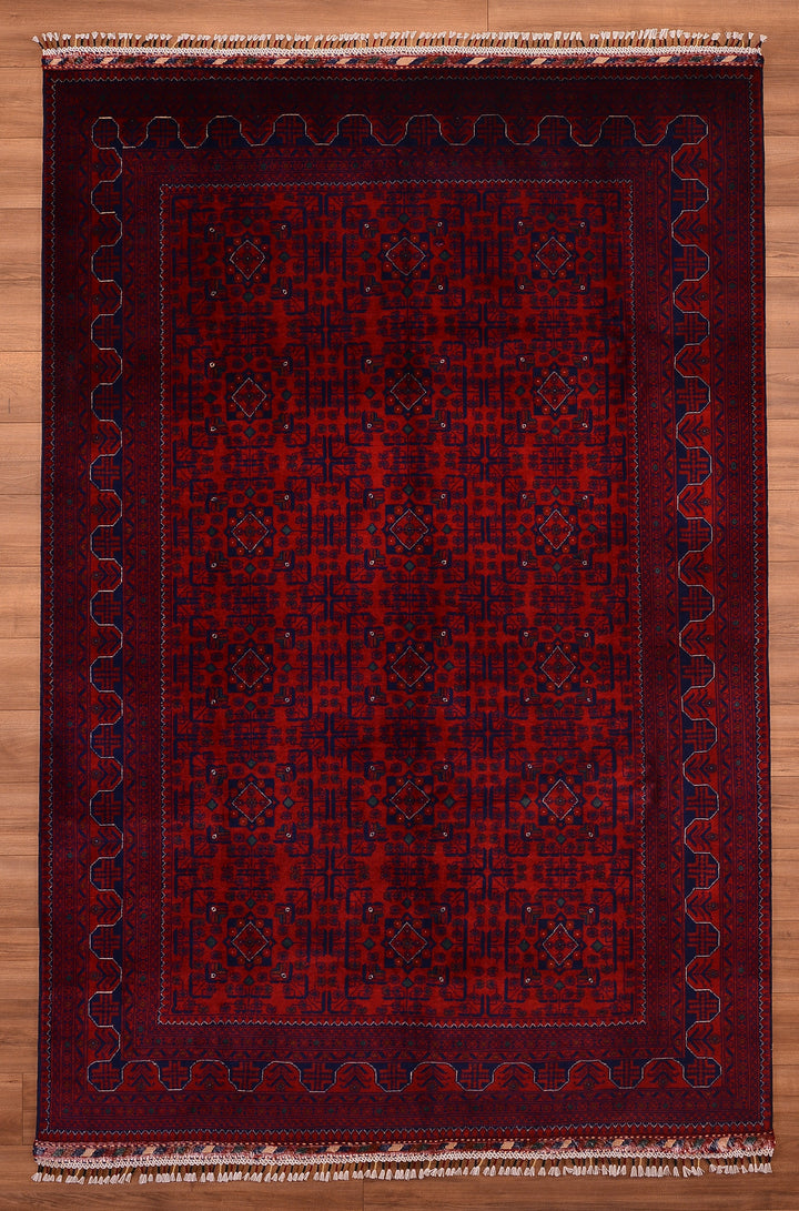 Afghan Carpet Hamyap Original Hand Woven Vegetable Dyed Wool 200x295 5.90 Square Meters - 6x9 ft