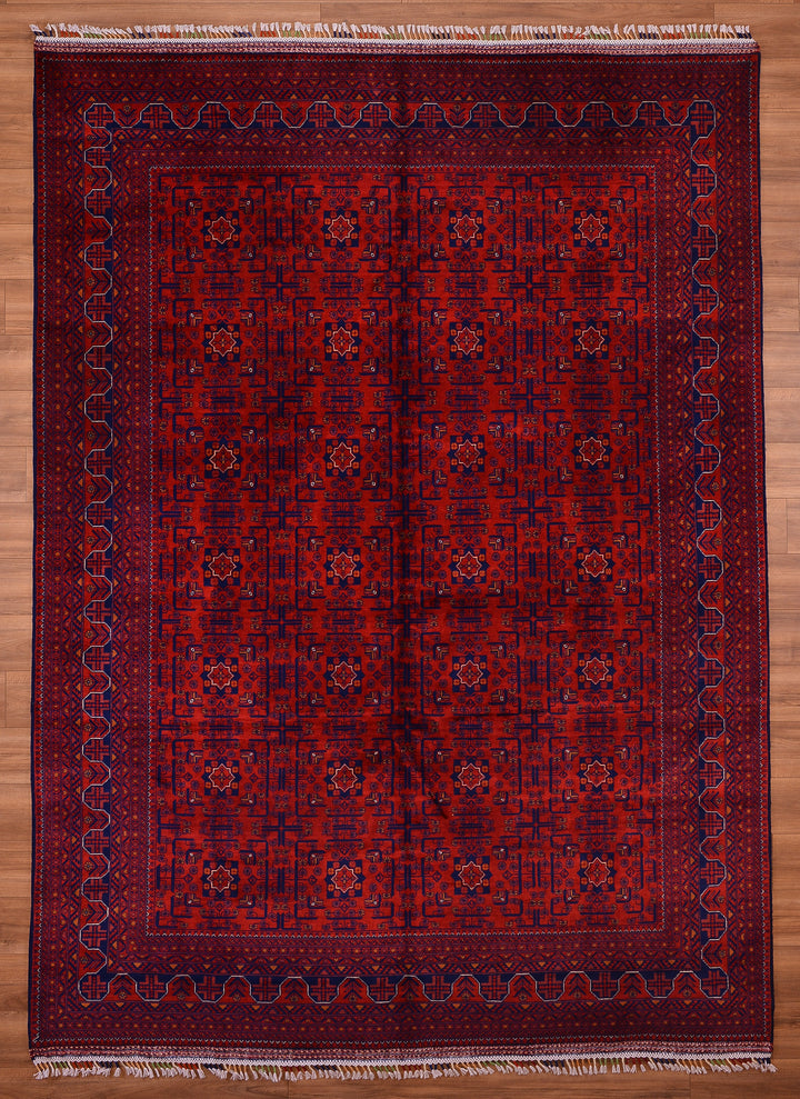 Afgan Halısı Hamyap Orjinal El Dokuması Kök Boya Yün 252x341 8.59 Metrekare - 9x12 ft