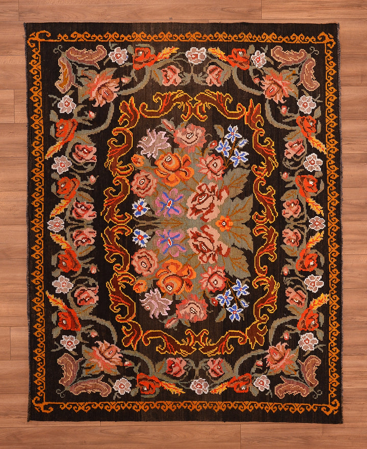 Karabağ Orjinal El Dokuması Kilim 178x228 4.05 Metrekare - 5x8 ft