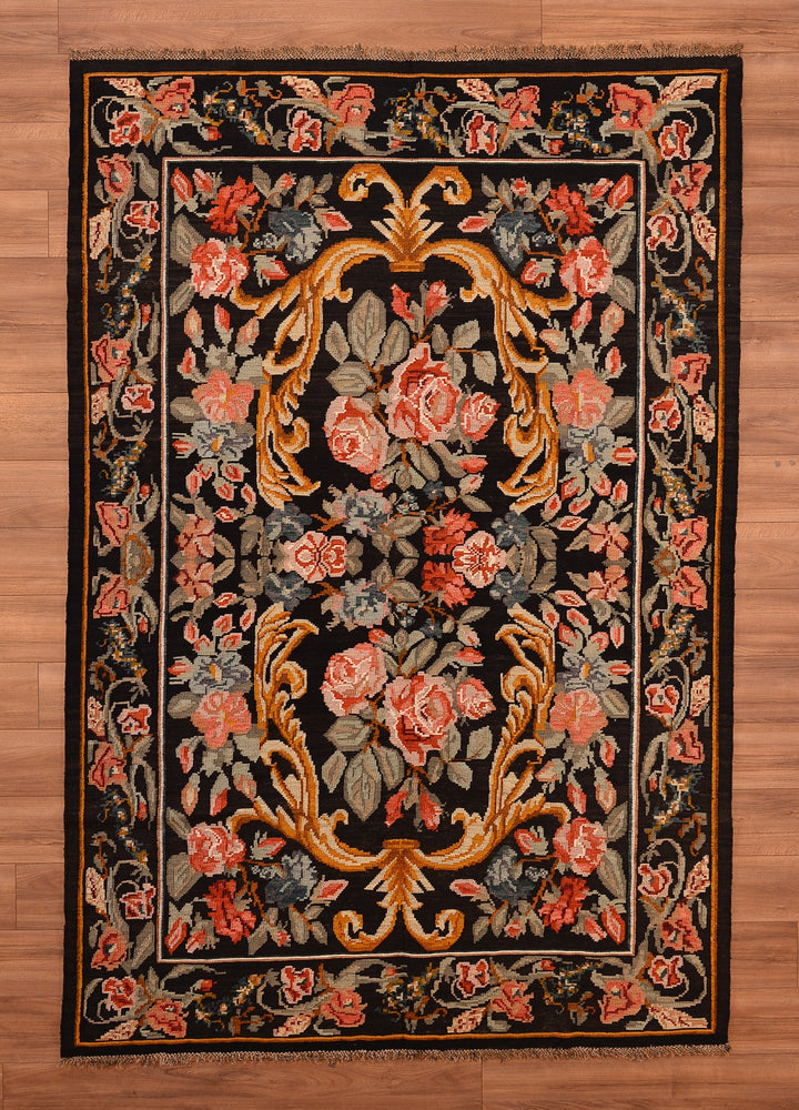 Karabağ Orjinal El Dokuması Kilim 190x283 5.38 Metrekare - 6x9 ft