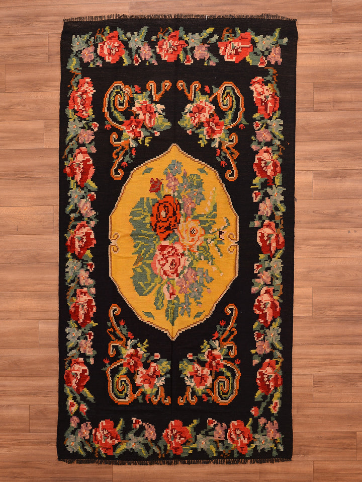 Karabağ Orjinal El Dokuması Kilim 161x298 4.79 Metrekare - 6x10 ft