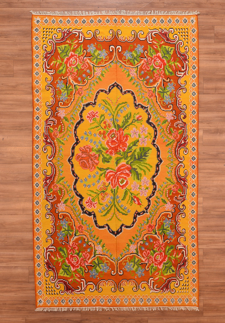 Karabağ Orjinal El Dokuması Kilim 185x328 6.07 Metrekare - 6x10 ft