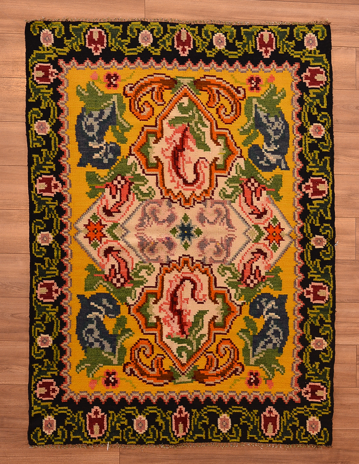 Karabağ Orjinal El Dokuması Kilim  137x186 2.54 Metrekare - 4x6 ft