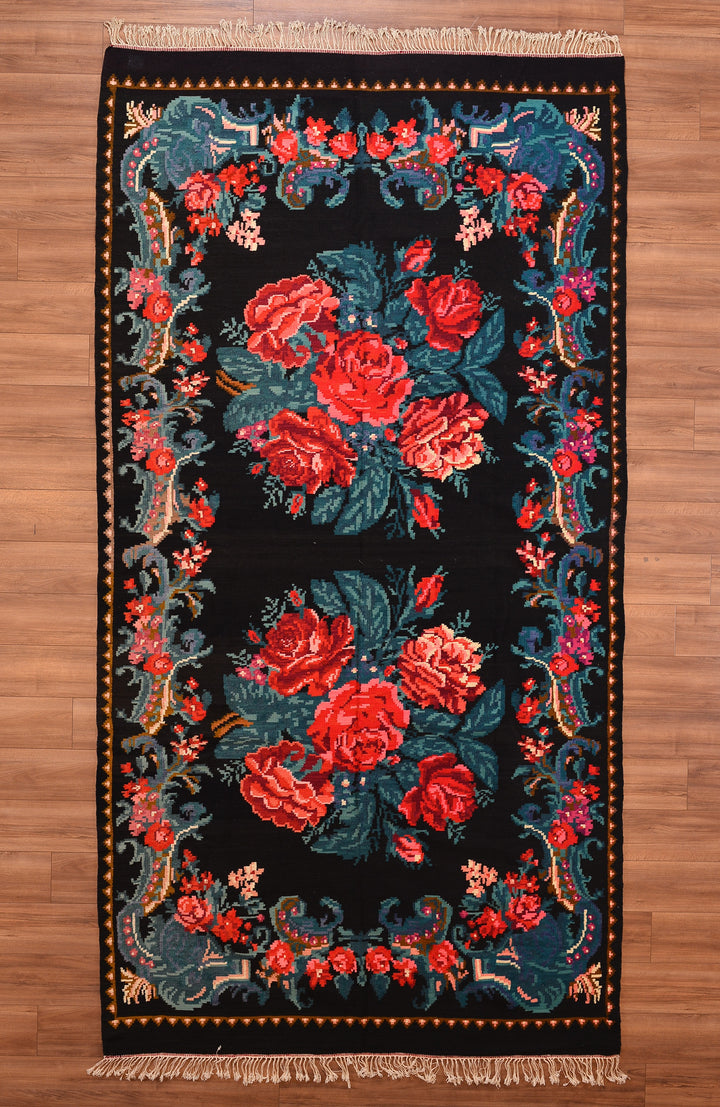 Karabağ Orjinal El Dokuması Kilim 197x375 7.39 Metrekare - 6x12 ft