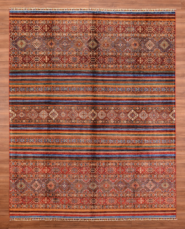 Khorjin Original Hand Woven Multi Root Dyed Wool Carpet 249x310 7.72 Square Meters - 7x10 ft 