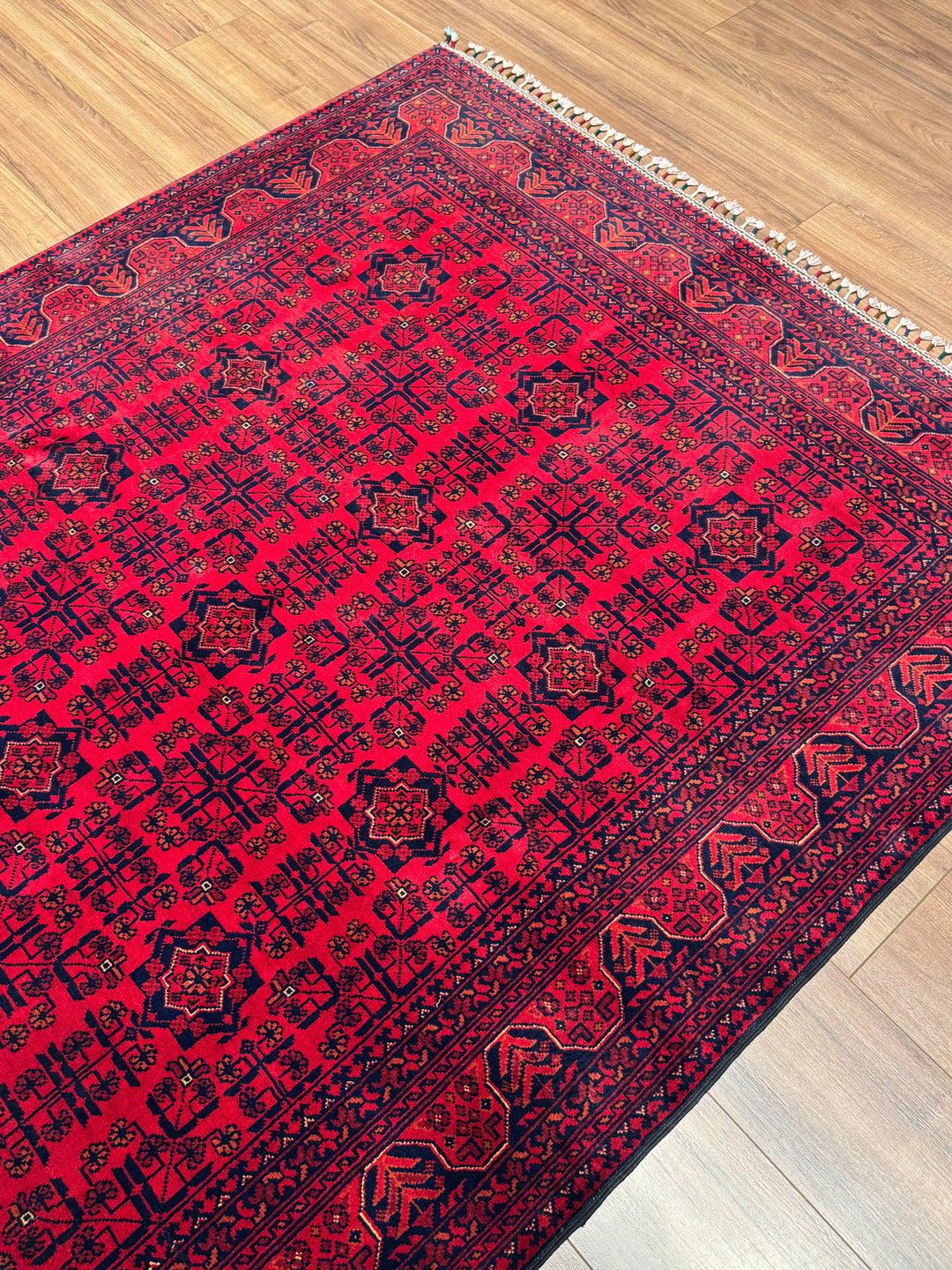 Afgan Halısı Hamyap Orijinal El Dokuması Kök Boya Yün 152x204 3.10 Metrekare - 5x6 ft