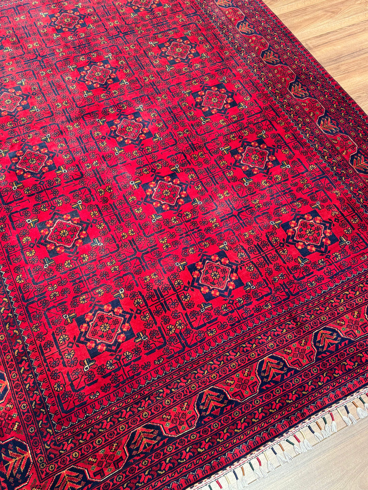 Afgan Halısı Hamyap Orijinal El Dokuması Kök Boya Yün 169x234 3.95 Metrekare - 5x7 ft