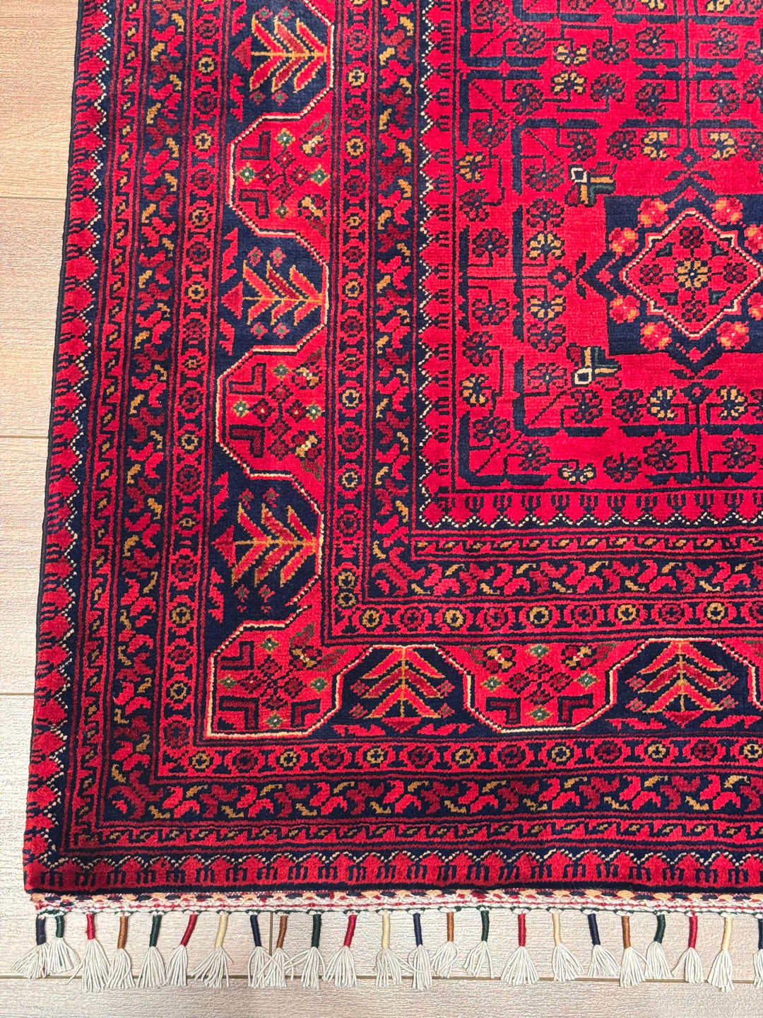 Afgan Halısı Hamyap Orijinal El Dokuması Kök Boya Yün 169x234 3.95 Metrekare - 5x7 ft