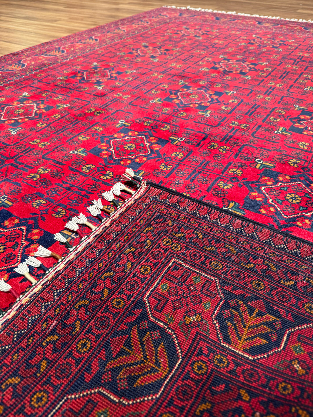 Afgan Halısı Hamyap Orijinal El Dokuması Kök Boya Yün 169x234 3.95 Metrekare - 5x7 ft