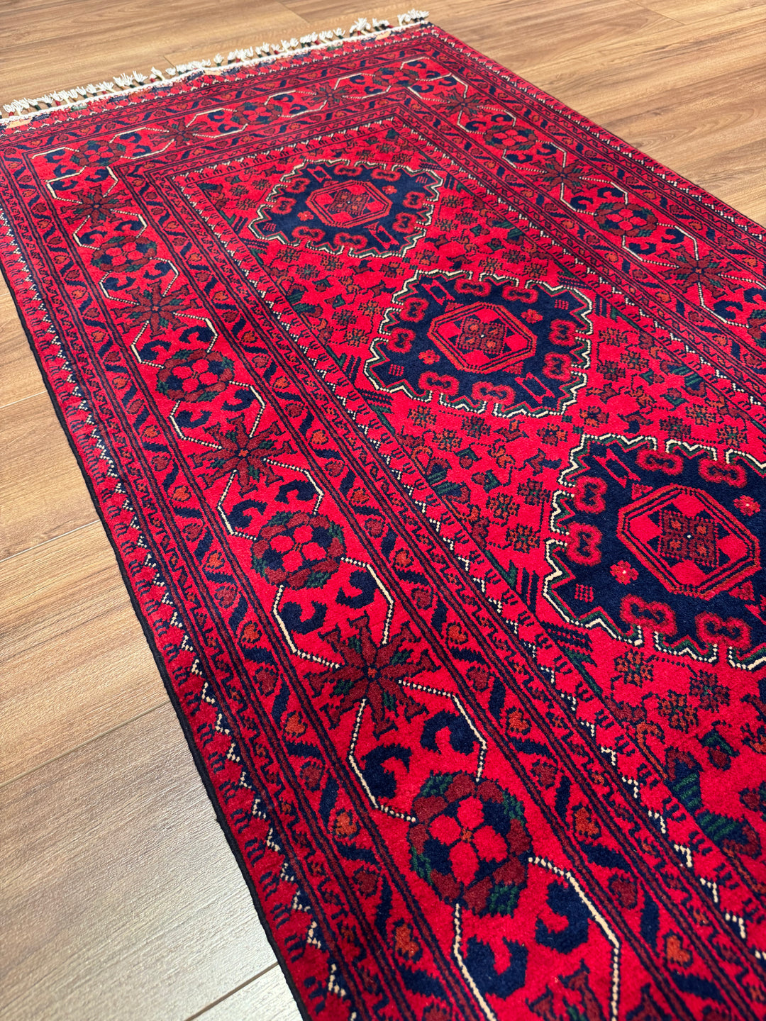 Afgan Halısı Hamyap Yolluk Orijinal El Dokuması Kök Boya Yün 0.84x290 2.44 Metrekare - 3x10 ft