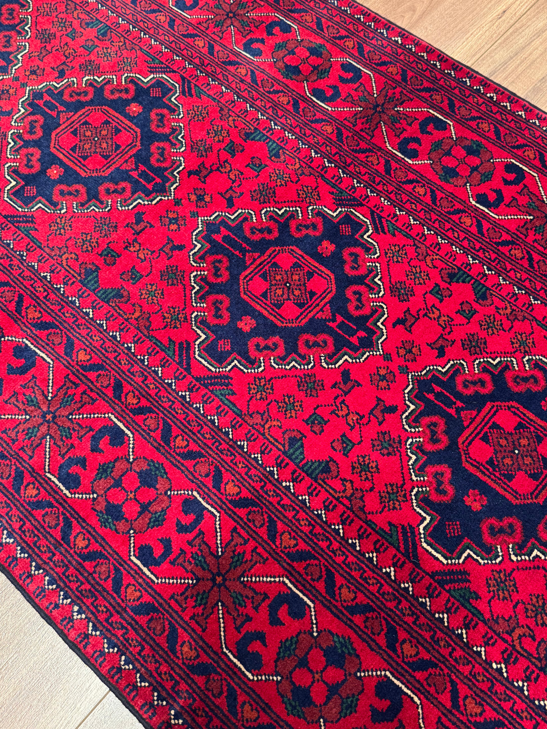 Afgan Halısı Hamyap Yolluk Orijinal El Dokuması Kök Boya Yün 0.84x290 2.44 Metrekare - 3x10 ft