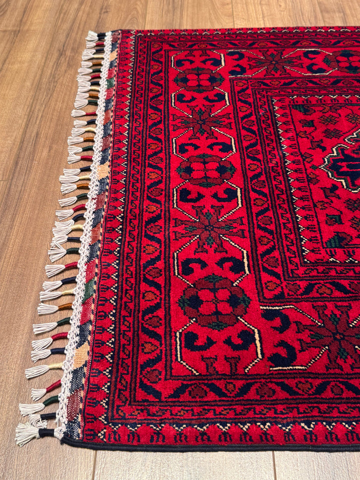 Afgan Halısı Hamyap Yolluk Orijinal El Dokuması Kök Boya Yün 0.85x294 2.50 Metrekare - 3x10 ft