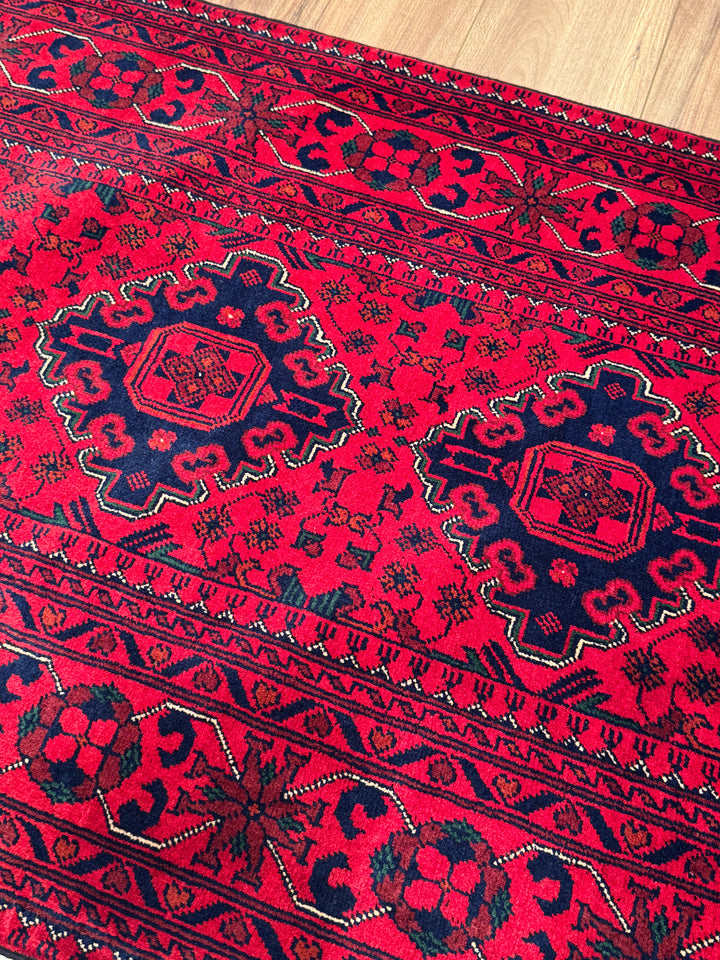 Afgan Halısı Hamyap Yolluk Orijinal El Dokuması Kök Boya Yün 0.85x294 2.50 Metrekare - 3x10 ft