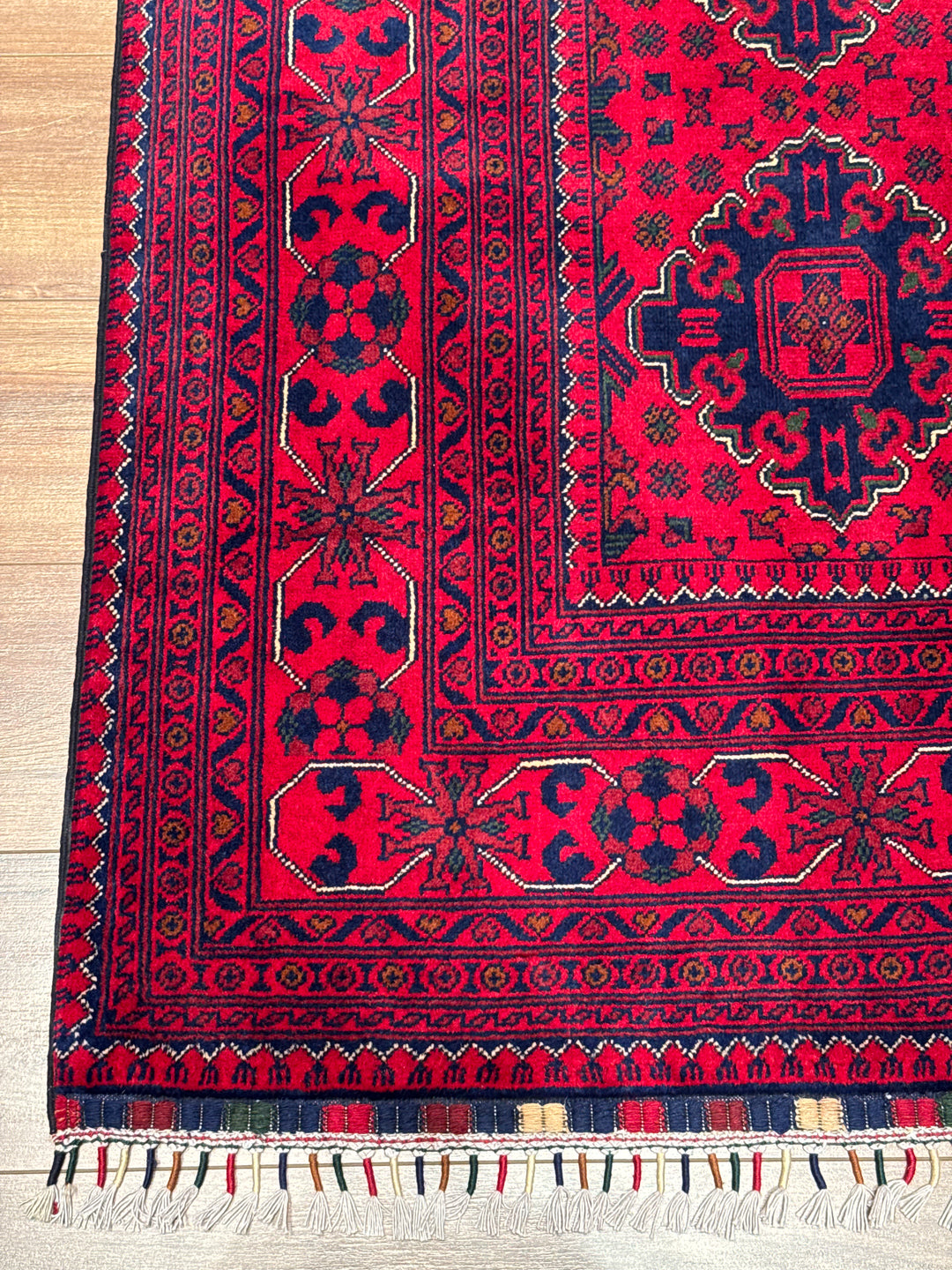 Afgan Halısı Hamyap Orijinal El Dokuması Kök Boya Yün 169x238 4.02 Metrekare - 5x7 ft