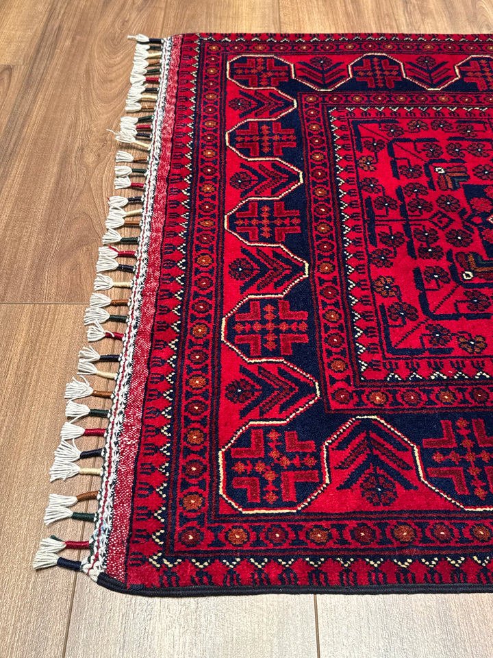 Afgan Halısı Hamyap Yolluk Orijinal El Dokuması Kök Boya Yün 0.85x286 2.43 Metrekare - 3x10 ft