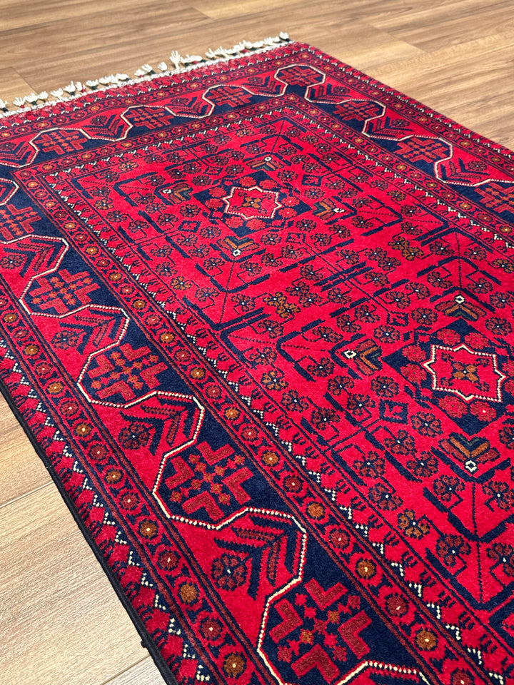 Afgan Halısı Hamyap Yolluk Orijinal El Dokuması Kök Boya Yün 0.85x286 2.43 Metrekare - 3x10 ft