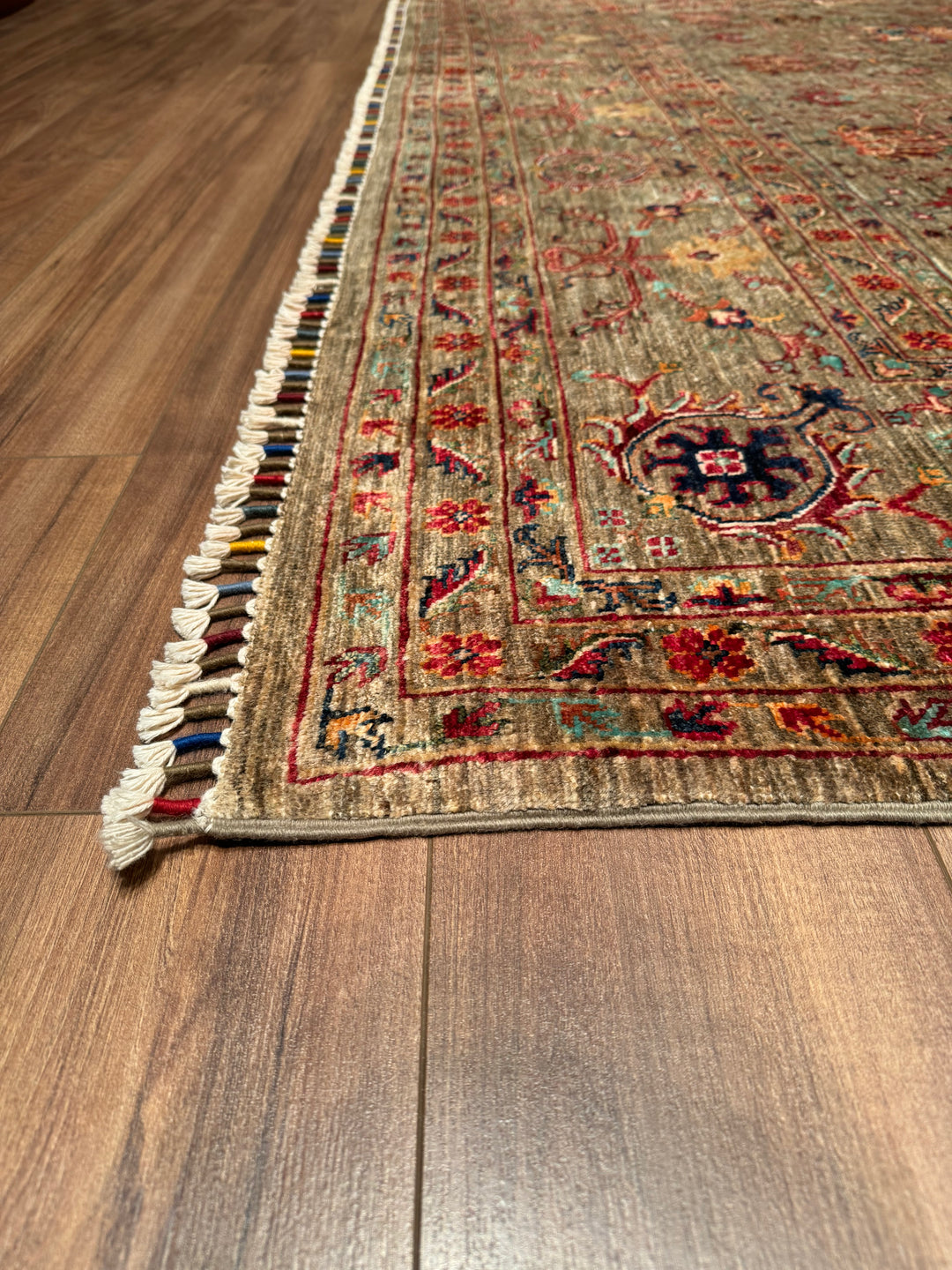 Sultani Binbirgece Original Hand Woven Brown Vegetable Dyed Wool Carpet 303x388 11.76 Square Meters - 10x14 ft