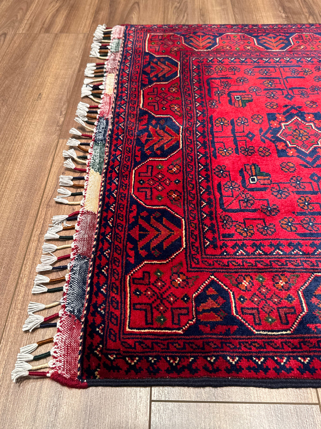 Afghan Hamyap Runner Rug, Original Handwoven, Naturally Dyed Wool, 0.88x245 cm (2.16 square meters) - 3x7 ft 